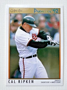 ⭐🦄 Cal Ripken Jr. #137 – 1992 O-Pee-Chee Premier Orioles Béisbol Estrella de la Corte 🆓📦 - Imagen 1 de 2