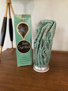 TAPPO GHIACCIO/BORSA GHIACCIO blu nero a quadri REXALL SYMBOL vintage nuovo con scatola - decorazione anni '50 - Foto 1 di 4