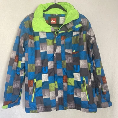 Jaqueta de esqui e snowboard masculina Quicksilver tamanho XL 16 voo seco 10K zíper completo  - Imagem 1 de 4