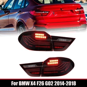 Pair Red LED Upgrade Tail Lamp Taillights For BMW X4 F26 G02 2014-2018 4PCS  - Picture 1 of 9