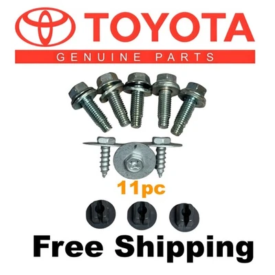 SKID PLATE METAL SPLASH SHIELD FRAME BOLT CLIP SCREW SET TOYOTA TUNDRA 2007-2021 - Image 1 of 4