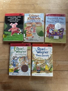 Lot Of 5 Oliver and Amanda And Pearl Wagner (Dial Easy Readers) HC/ EUC LEVEL 2 - Bild 1 von 3