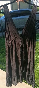 Raviya Swimsuit Cover Up Dress Black Size S Sheer Straps Summer Beach Vacation - Picture 1 of 8