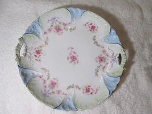 Antique CT Carl Tielsch Altwasser Porcelain Plate With Handles Circa 1887 German - Picture 1 of 5