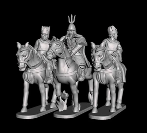 15mm Goryeo Korean Generals (TGM-7 resin) Ten Kingdom Miniatures - Picture 1 of 11
