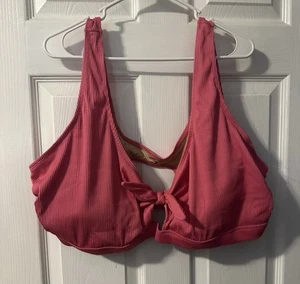 Damen 4x Badeoberteil in Rosa Rippstruktur von Old Navy - Bild 1 von 2
