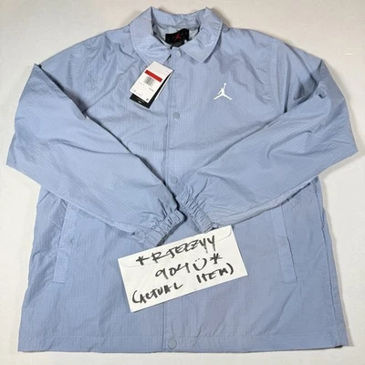 $120 Mens Size L Nike Air Jordan Essentials Snap Coach Jacket FN4541-436 UNC - Image 1 of 4