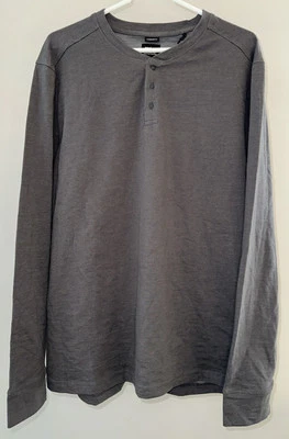 prAna Ronnie Henley II para hombre en gris jaspeado hierro oscuro - talla grande Foto 1 de 3
