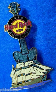AMSTERDAM DUTCH SAILBOAT SAILING YACHT SHIP GUITAR #2 Hard Rock Cafe PIN LE - Picture 1 of 1