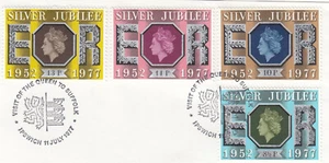 Queen Silver Jubilee GB Used Ipswich Suffolk 1977 ON PIECE (106234) - Picture 1 of 1