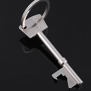 Porte Clé Ouvre Bouteille BIERE Decapsuleur En Acier Metal BOTTLE OPENER key - Imagen 1 de 1