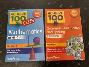 Achieve 100 Revision Books Maths & Grammar, Punctuation and Spelling KS2 - Imagen 1 de 2