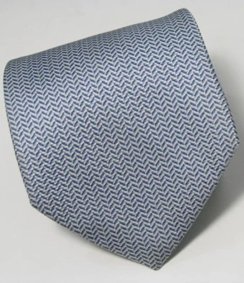 ESCADA Beautiful Blue Geometric Silk Men's Tie Made Italy - Image 1 of 4