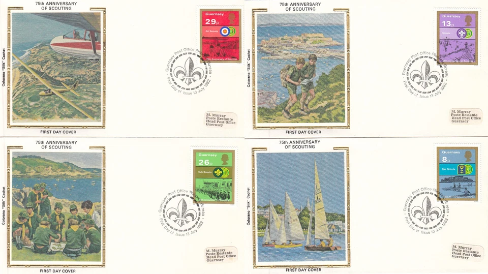 Scouting GB Guernsey Colorano FDC set 1982 (144921) - Image 1 of 1