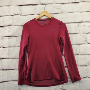MIZUNO Performance Top Womens Small Longsleeve Pullover Athletic Dark Pink - Picture 1 of 10