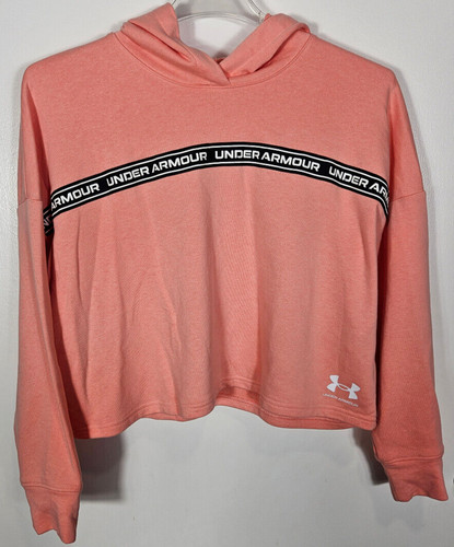 VETEMENTS Felpa con cappuccio Under Armour donna taglia media rosa cropped manica lunga pull over