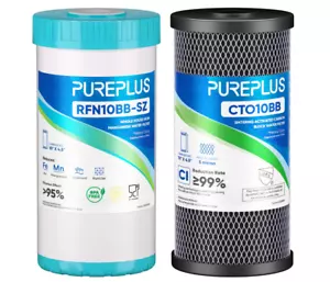 PUREPLUS 5 Micron 4.5"x 10" Whole House Water Filter Cartridge Combo Kit replace - Picture 1 of 8