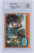David Cripps Star Wars Autographed 1977 Topps #266 BAS Authenticated Card
