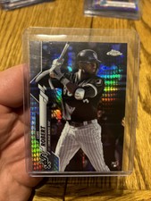 Luis Robert Topps Chrome Prism Refactor Rookie Card Sp White Sox