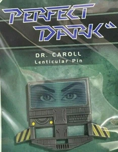 Limited Run Perfect Dark Lenticular Dr. Caroll Figure Pin Official Based on N64 - Picture 1 of 6