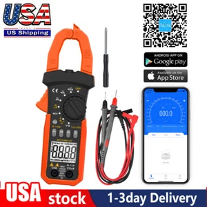 Pinza amperimétrica digital CA DC corriente ohmios medidor condensador probador con APP Bluetooth - Imagen 1 de 12