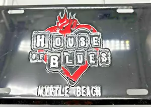 House Of Blues Myrtle Beach Nummernschild Brothers Heart Werbung Neuheit - Bild 1 von 11