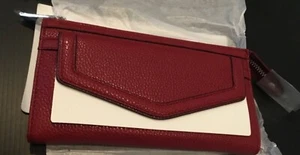 NEW Society of New York Zip Wallet Women Ladies Bordeaux 8"x 4.25" NEW NIP KR3 - Picture 1 of 4