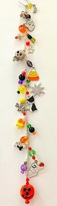 HALLOWEEN SUNCATCHER-CRYSTALS-CAT, STAR-REAR VIEW MIRROR-23 DROP-11.5" # 960 - Picture 1 of 3