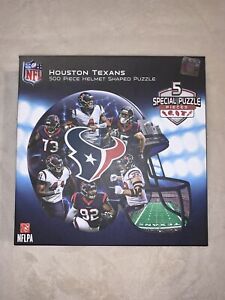 Houston Texans 500 Piece Helmet Shaped Jigsaw Puzzle Officially Licensed New