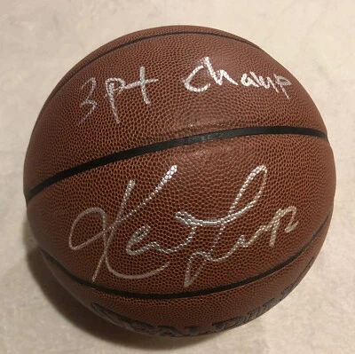 KEVIN LOVE CLEVELAND CAVALIERS SIGNED I/O SPALDING NBA BASKETBALL 3 PT CHAMP - Image 1 of 3