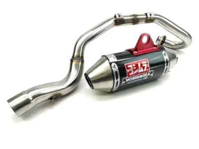 Yosh RS-2 Enduro Full System CF Exhaust Pipe Kawasaki KLX110 02-16 - Image 1 of 4