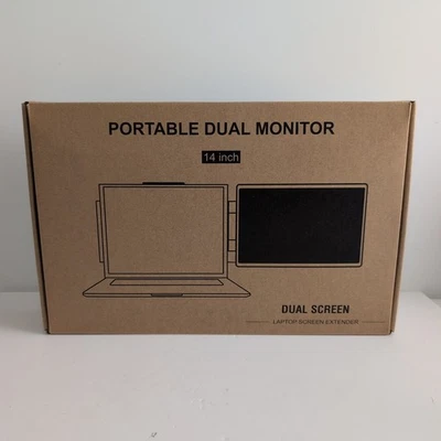 Laptop Screen Extender, 14" 1200P FHD IPS Dual Portable Laptop Monitor  - Image 1 of 4