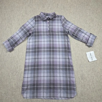 Maggie Breen Too Purple And Gray Plaid Dress Size 10 - Image 1 of 4