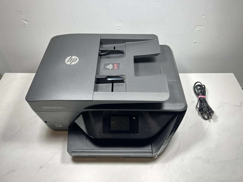 HP OfficeJet Pro 6975 All-in-One Printer Scanner Copier Fax Machine Light Use - Image 1 of 4