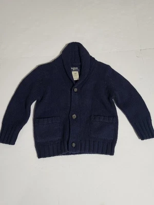 (#1) Suéter Cárdigan Oshkosh B'Gosh Manga Larga Tejido con Botones Azul Talla Niños 18M Foto 1 de 4