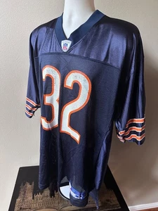 Camiseta de fútbol americano para hombre Reebok NFL Chicago Bears Cedric Benson #32 (L) negra - Imagen 1 de 5