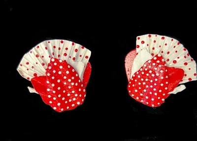 Pendientes de lunares rojos - Rockabilly retro años 80 Foto 1 de 4