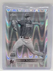 2022 Topps Chrome Sonic - Trevor Rogers #15 Black & White RayWave Refractor - Picture 1 of 2
