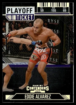 2025 Panini Contenders PFL Playoff Ticket Eddie Alvarez 66/199 #71 - Image 1 of 2