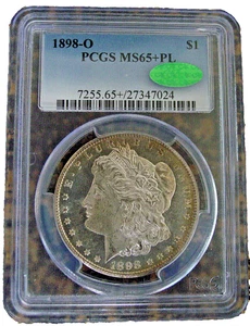 1898-O $1 Morgan Dollar PCGS MS 65+PL with CAC and a TONER - Picture 1 of 4