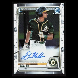 Drew Millas Rookie #CPA-DM Autografo 2020 Bowman Chrome Prospect Autografi Scheda - Foto 1 di 3