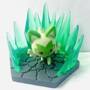 Sprigatito - Pokemon Gashapon Diorama Collect Paldea Region Figure Toy JAPAN 3'' - Picture 1 of 6