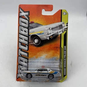Matchbox DODGE MONACO POLICE CAR Silver 43/120 MBX Desert - Picture 1 of 4