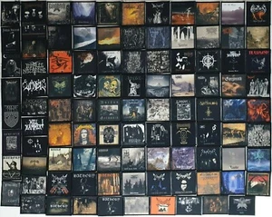 BLACK METAL 10pcs/Lot Random Mix Sew-On Patches Vest, Printed Patch - Picture 1 of 1