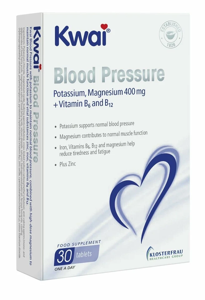 Kwai Blood Pressure 400mg Tablets - 30 Count
