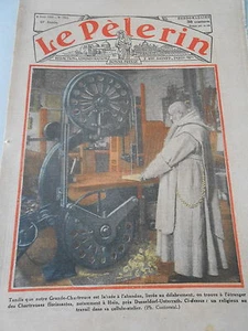 Hain Chartreuses un religieux dans sa cellule Atelier Allemagne Print 1933 - Bild 1 von 1