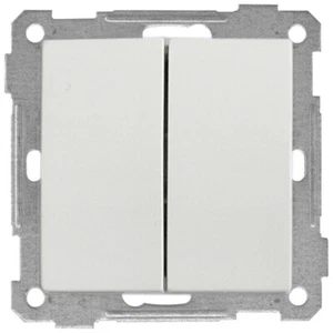 Doppelwechselschalter blende mit sockel - Bild 1 von 1