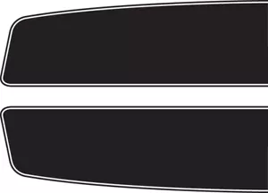 Premium 2 x Racing Stripes bonnet graphics vinyl stickers custom car van decals - Picture 1 of 1