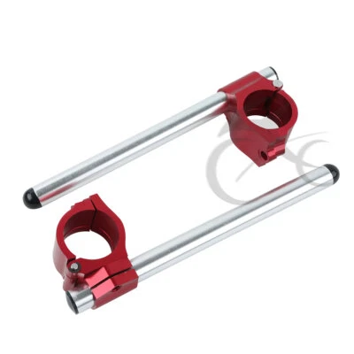 50MM Clip-On Handlebars Bar Fit For Suzuki GSXR1000 2001-2011 GSX-R600 1992-2011 - Image 1 of 4