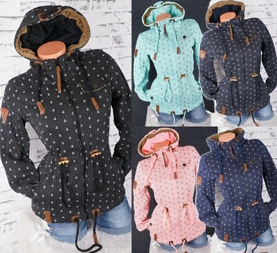 Damen Sweat Parka Jacke Kapuze Fleece Hoodie Übergangsjacke M L XL 2XL 3XL - Bild 1 von 4